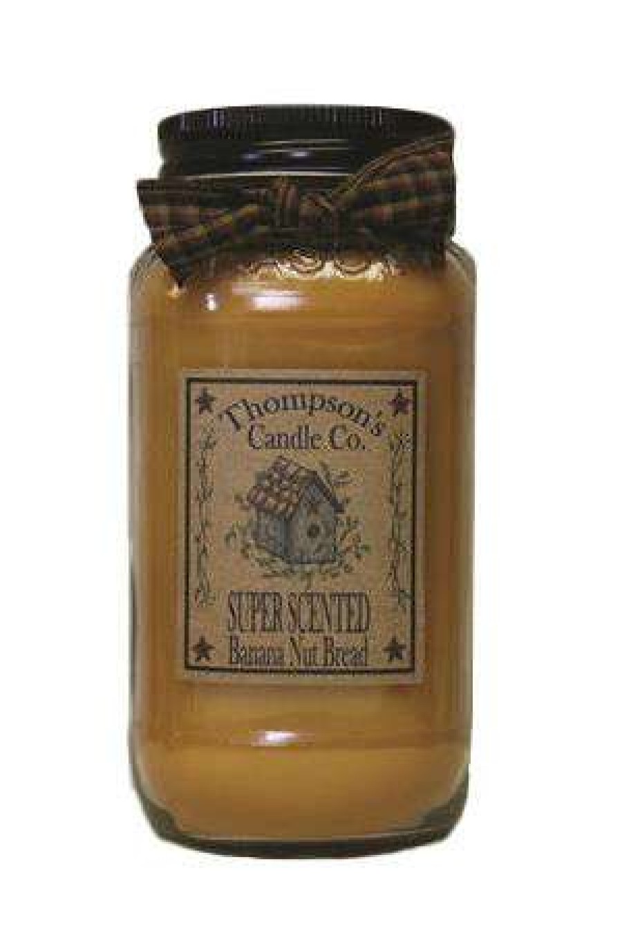 Candles & Warmers * | Classical Thompson'S Candle Company Large Mason Jar Candle Banana Nut Bread