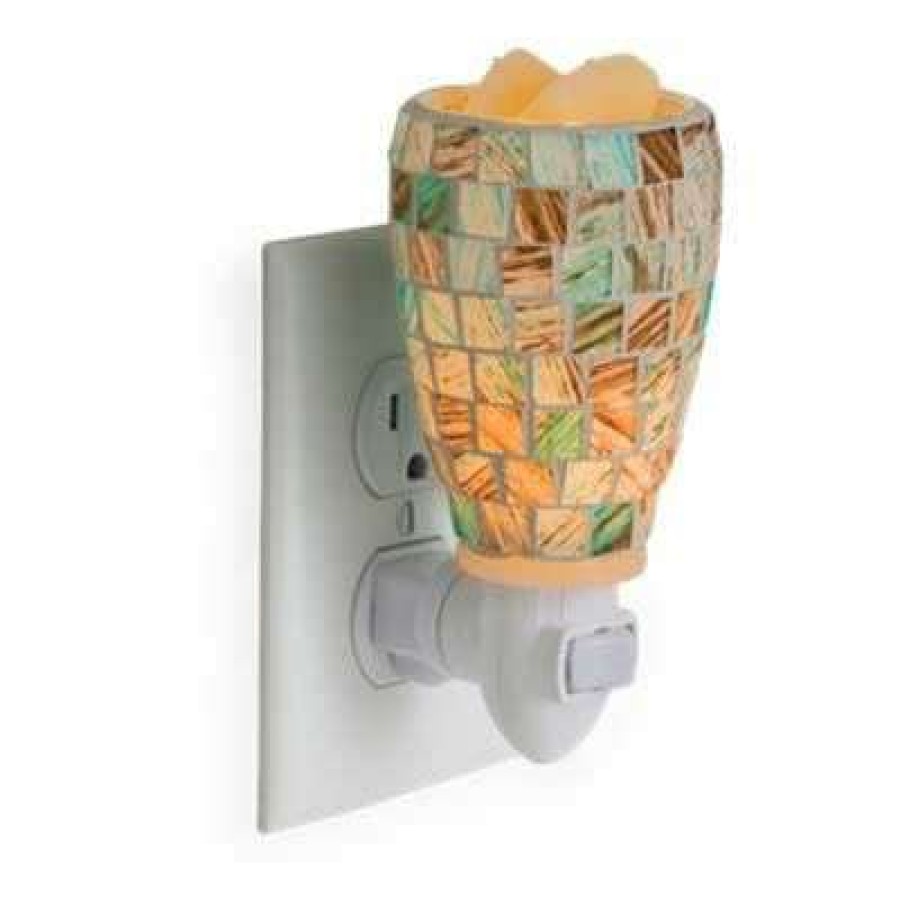 Candles & Warmers * | Best Choice Candle Warmers Sea Glass Pluggable Fragrance Warmer