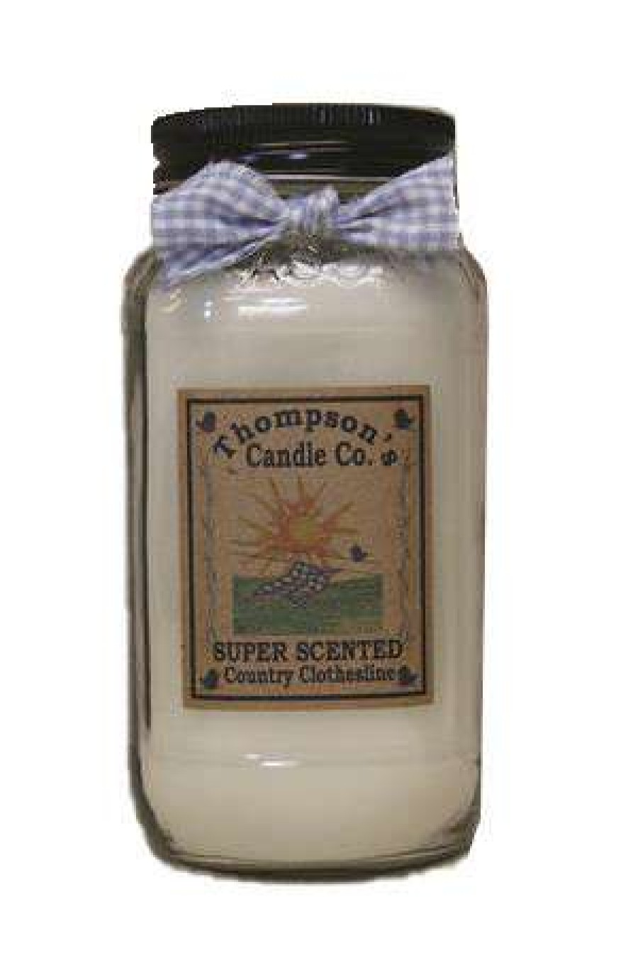 Candles & Warmers * | Classical Thompson'S Candle Company Large Mason Jar Candle Country Clothesline