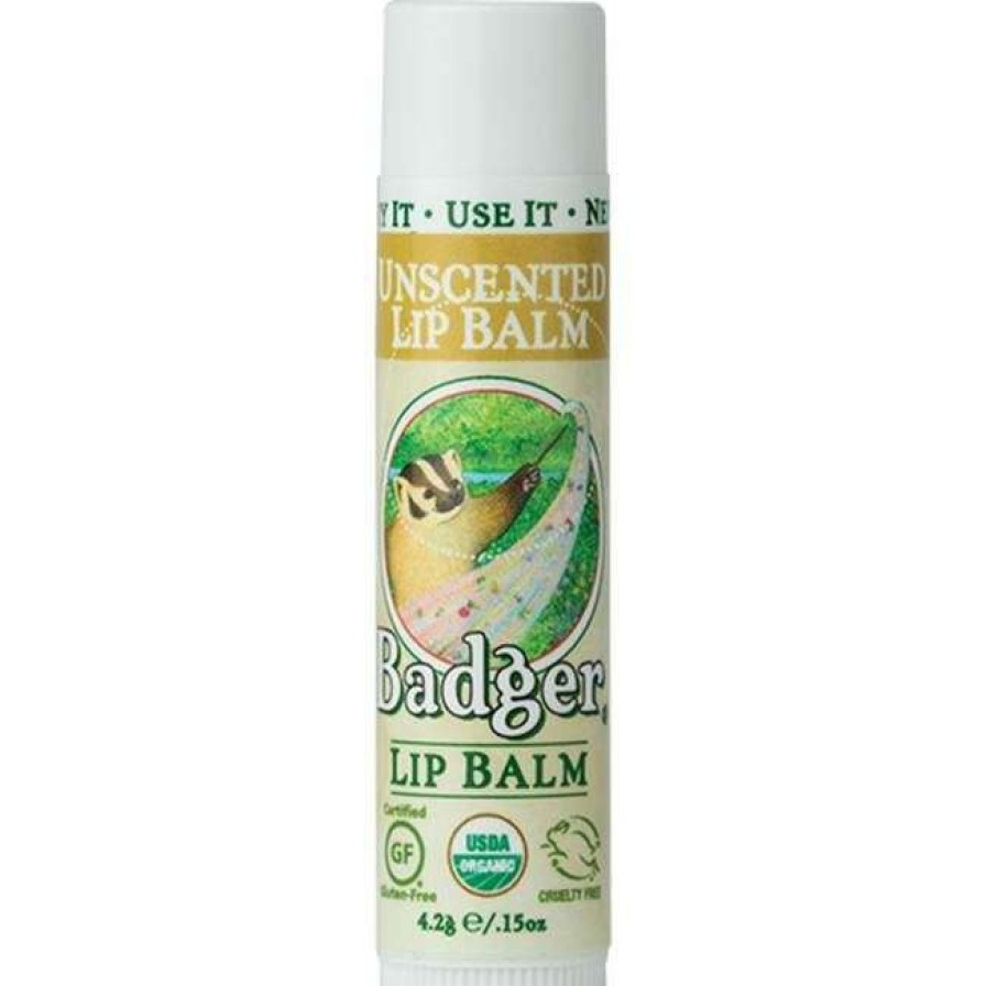 Lip Care * | New In Badger Unscented Lip Balm