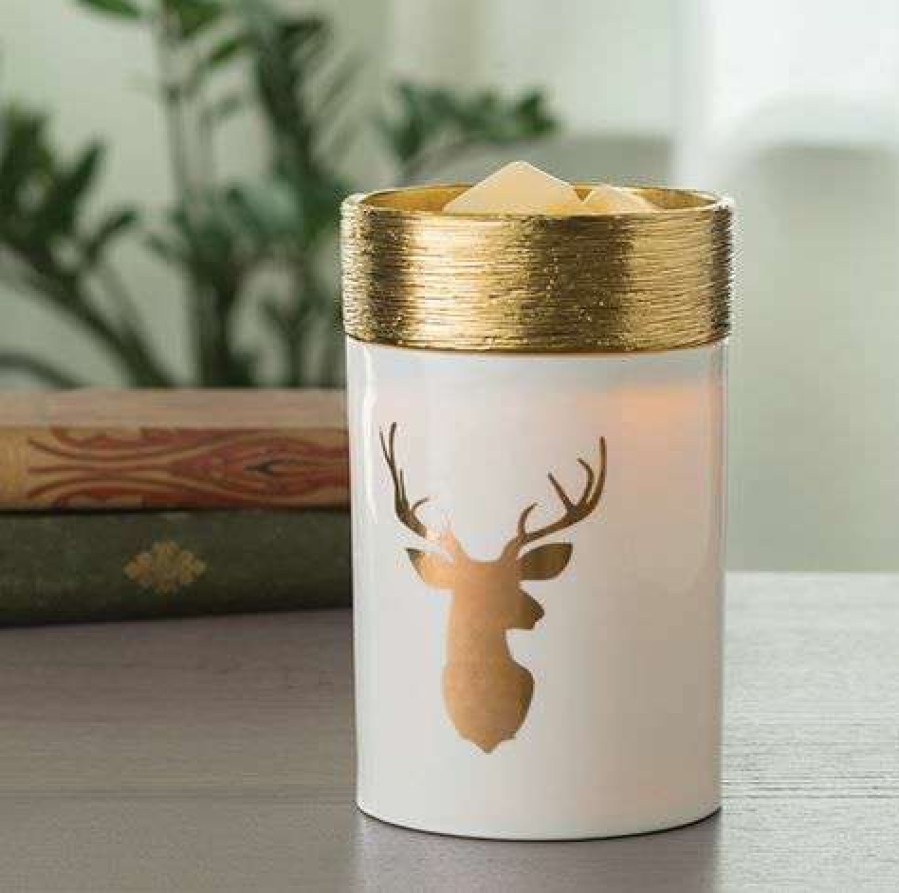 Candles & Warmers * | Sale Candle Warmers Golden Stag Illumination Fragrance Warmer