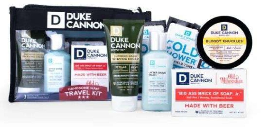 Bath & Body * | Best Price Duke Cannon Handsome Man Traveling Kit 7 Piece