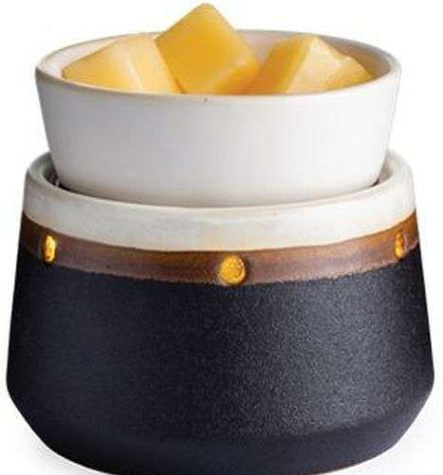 Candles & Warmers * | Exactly Discount Candle Warmers Ironstone 2 In 1 Deluxe Wax Warmer