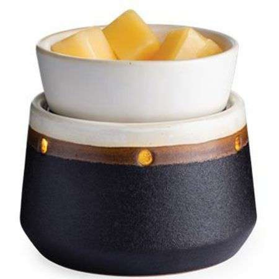 Candles & Warmers * | Exactly Discount Candle Warmers Ironstone 2 In 1 Deluxe Wax Warmer