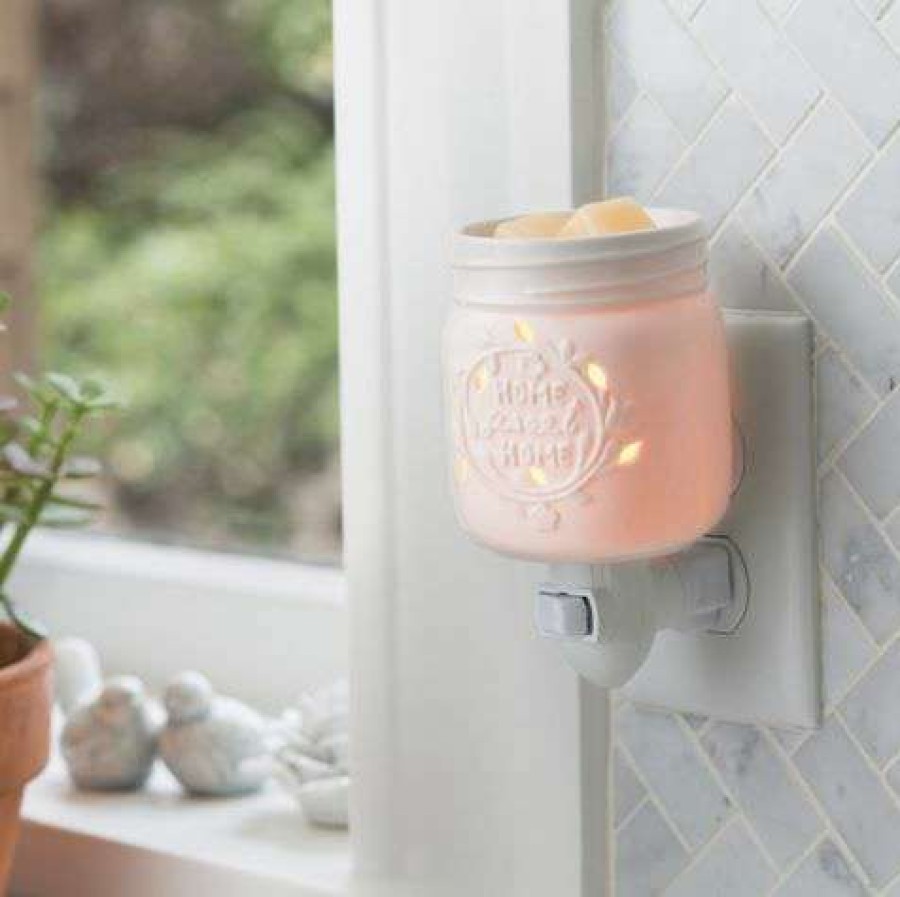 Candles & Warmers * | Fashionable Candle Warmers Mason Jar Pluggable Fragrance Warmer