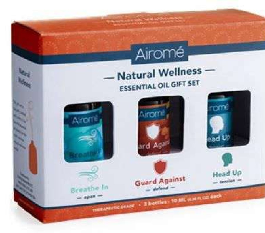 Candles & Warmers * | Discount Candle Warmers Natural Wellness Essential Oil Set