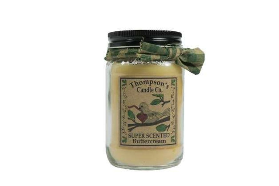 Candles & Warmers * | Exactly Discount Thompson'S Candle Company Small Mason Jar Candle Buttercream